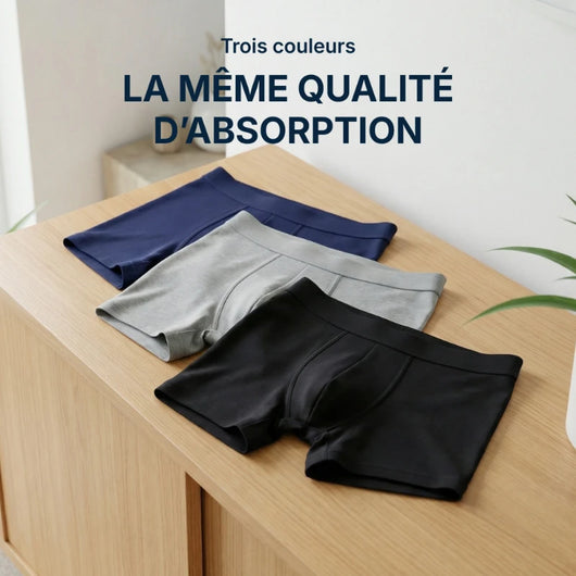 Boxer d'incontinence réutilisable pour homme